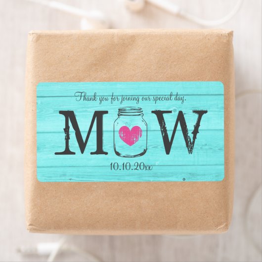 Türkisblaue Glaskeramik Hochzeitswasserflaschen (Insitu)