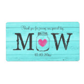 Türkisblaue Glaskeramik Hochzeitswasserflaschen (Vorne)