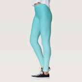 Türkisblaue Gradienten ombre Leggings (Links)