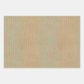 Türkisblaue, grüne Linien Imitate Rustikale, braun Geschenkpapier Set (Vorderseite 3)