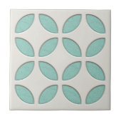 Türkisblaue, grüne Mosaikkunst Fliese (Vorderseite)