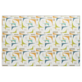 Türkisblaue, grüne Orangenecken Mitte des Jahrhund Stoff (Fat Quarter (45,7 x 55,9 cm))