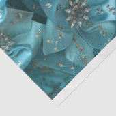 Türkisblaue Kristall-Wärmedekoupage Seidenpapier (Ausschnitt)