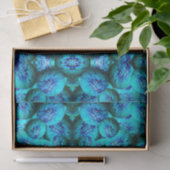 Türkisblaue Kugeln in 3D-Optik Seidenpapier (Geschenk)