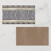 Türkisblaue Lederland Western Visitenkarten Visitenkarte (Vorne/Hinten)