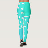 Türkisblaue Leggings (Rückseite)
