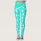 Türkisblaue Leggings (Vorderseite)