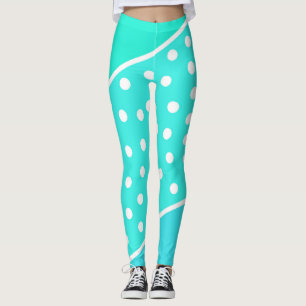 Türkisblaue Leggings