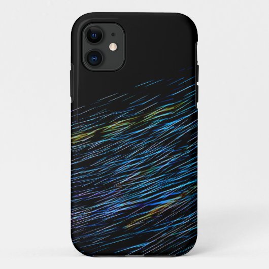 Türkisblaue Lichtmalerei 1 Case-Mate iPhone Hülle (Rückseite)