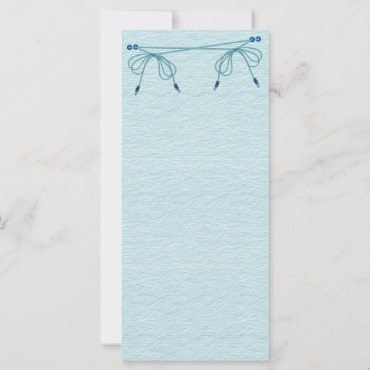 Türkisblaue Liebe Knots Hochzeit (Rückseite)