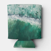 Türkisblaue Luftwelle: Drohnenschuss Dosenkühler (Rückseite)