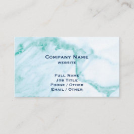 Türkisblaue Marmorkarte Visitenkarte