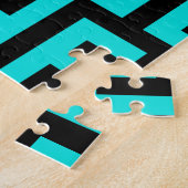 Türkisblaue Maze Lines Puzzle (Seite)
