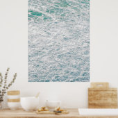 Türkisblaue Meeresschaum - Helles Küstenwasser Fot Poster (Küche)