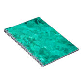 Türkisblaue Meereswelle Türkischer Hintergrund Notizblock (Rechte Seite)