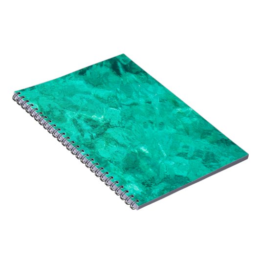 Türkisblaue Meereswelle Türkischer Hintergrund Notizblock (Rechte Seite)