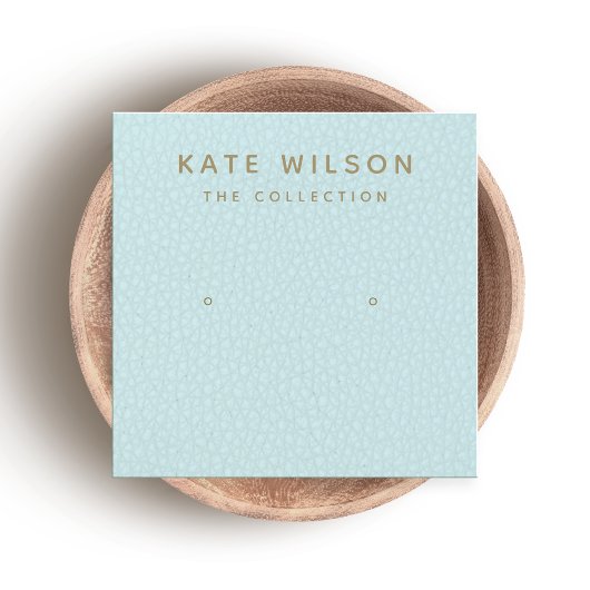 Türkisblaue Ombre Stuhlkarton-Erd-Display-Karte