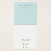 Türkisblaue Ombre Stuhlkarton-Erd-Display-Karte (Vorne & Hinten)