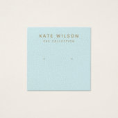 Türkisblaue Ombre Stuhlkarton-Erd-Display-Karte (Vorderseite)