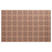 Türkisblaue Orange Aztec Mosaikmuster Stoff (Fat Quarter (45,7 x 55,9 cm))