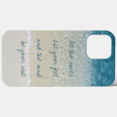 Türkisblaue Ozeanwellenwellen mit Inspiration Case-Mate iPhone Hülle (Rückseite (Horizontal))