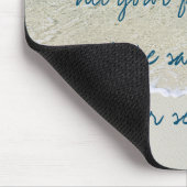 Türkisblaue Ozeanwellenwellen mit Inspiration Mousepad (Ecke)