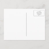 Türkisblaue Ozeanwellenwellen mit Inspiration Postkarte (Rückseite)