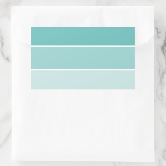 Türkisblaue Paint Chip Rechteckiger Aufkleber (Tasche)