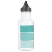 Türkisblaue Paint Chip Trinkflasche (Links)