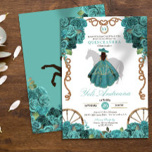 Türkisblaue Rose Rustikaler Western Quinceanera