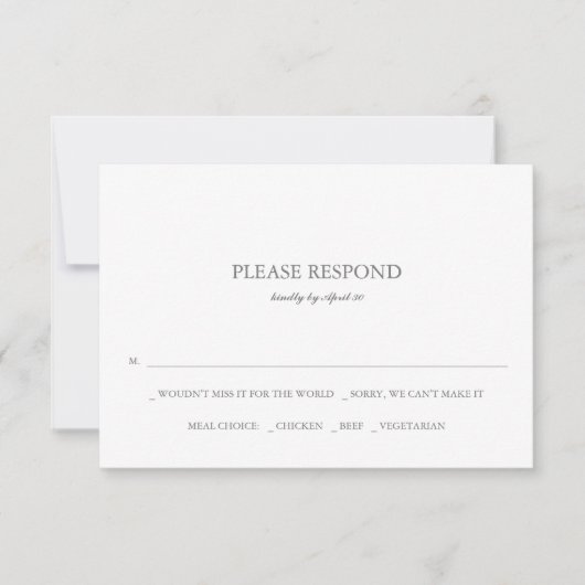 Türkisblaue RSVP-Karten Mitteilungskarte (Vorderseite)