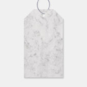 Türkisblaue Rustikale Ankerhochzeit Geschenkanhänger (Rückseite)