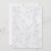 Türkisblaue Rustikale Hochzeitsinformationen Einladung (Rückseite)