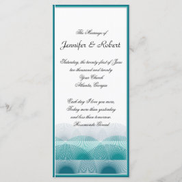 Türkisblaue Scallops-Programm Programm