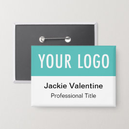 Türkisblaue Schaltfläche Abzeichen Button Rückname