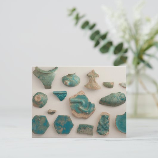 Türkisblaue Schiffsherde Postkarte (Stehend Vorderseite)