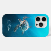 Türkisblaue Schildkröte | Küste Case-Mate iPhone Hülle (Rückseite (Horizontal))