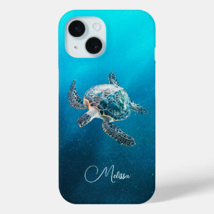 Türkisblaue Schildkröte Küste Case-Mate iPhone Hülle