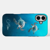 Türkisblaue Schildkröte | Küste Case-Mate iPhone Hülle (Rückseite (Horizontal))