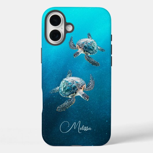 Türkisblaue Schildkröte | Küste Case-Mate iPhone Hülle (Rückseite)