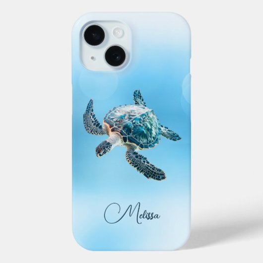 Türkisblaue Schildkröte | Küste Case-Mate iPhone Hülle (Rückseite)