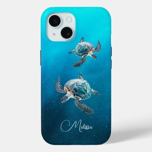 Türkisblaue Schildkröte | Küste Case-Mate iPhone Hülle (Rückseite)