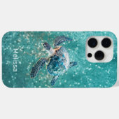 Türkisblaue Schildkröte | Küste Case-Mate iPhone Hülle (Rückseite (Horizontal))