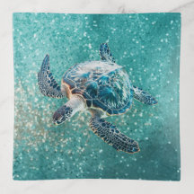 Türkisblaue Schildkröte | Küste