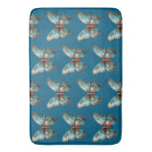 Türkisblaue Schmetterlinge Badematte (Vorderseite Vertikal)