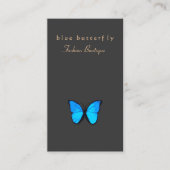 Türkisblaue SchmetterlingsNatur Visitenkarte (Vorderseite)