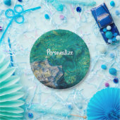 Türkisblaue Sommerplatte Pappteller (Party)