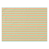 Türkisblaue Streifen Tischdecke (Vorderseite (Horizontal))