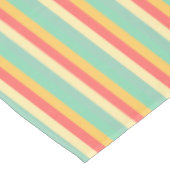 Türkisblaue Streifen Tischdecke (Schrägansicht)