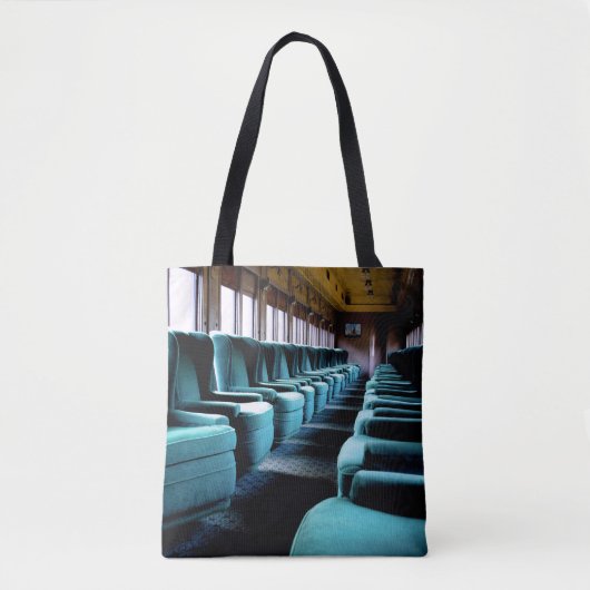 Türkisblaue Stühle Tasche (Vorderseite)